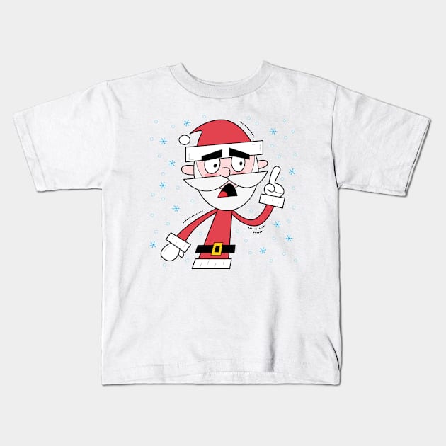 Grumpy Santa Kids T-Shirt by Andy McNally